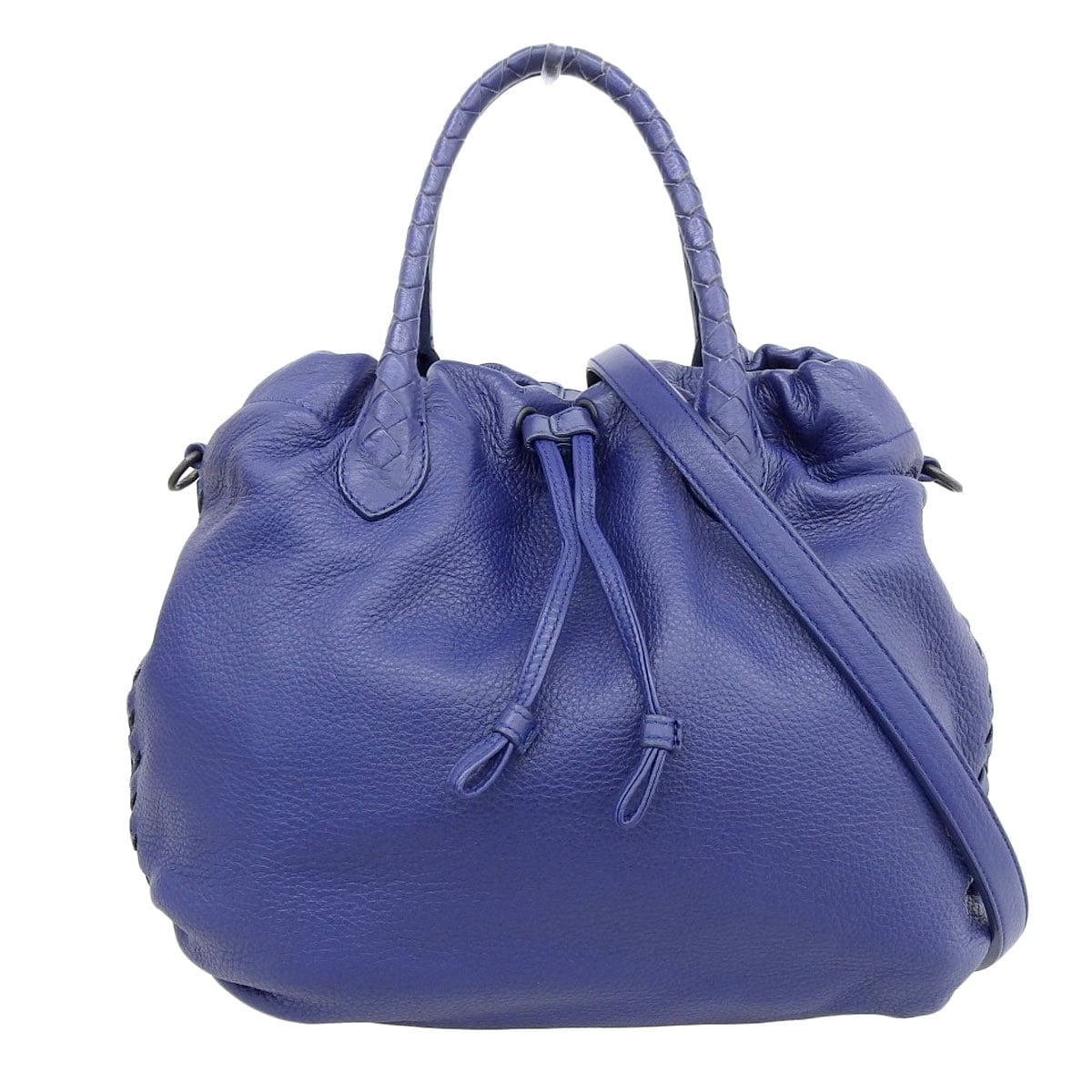 ボッテガヴェネタ Bottega Veneta	2wayショルダーバッグ ハンドバッグ レザー ネイビー レディース 8030