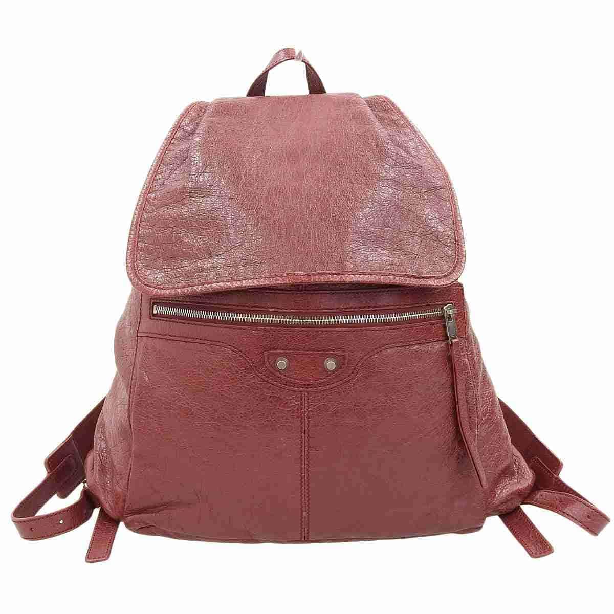 バレンシアガ BALENCIAGA リュック レザー ボルドー メンズ レディース