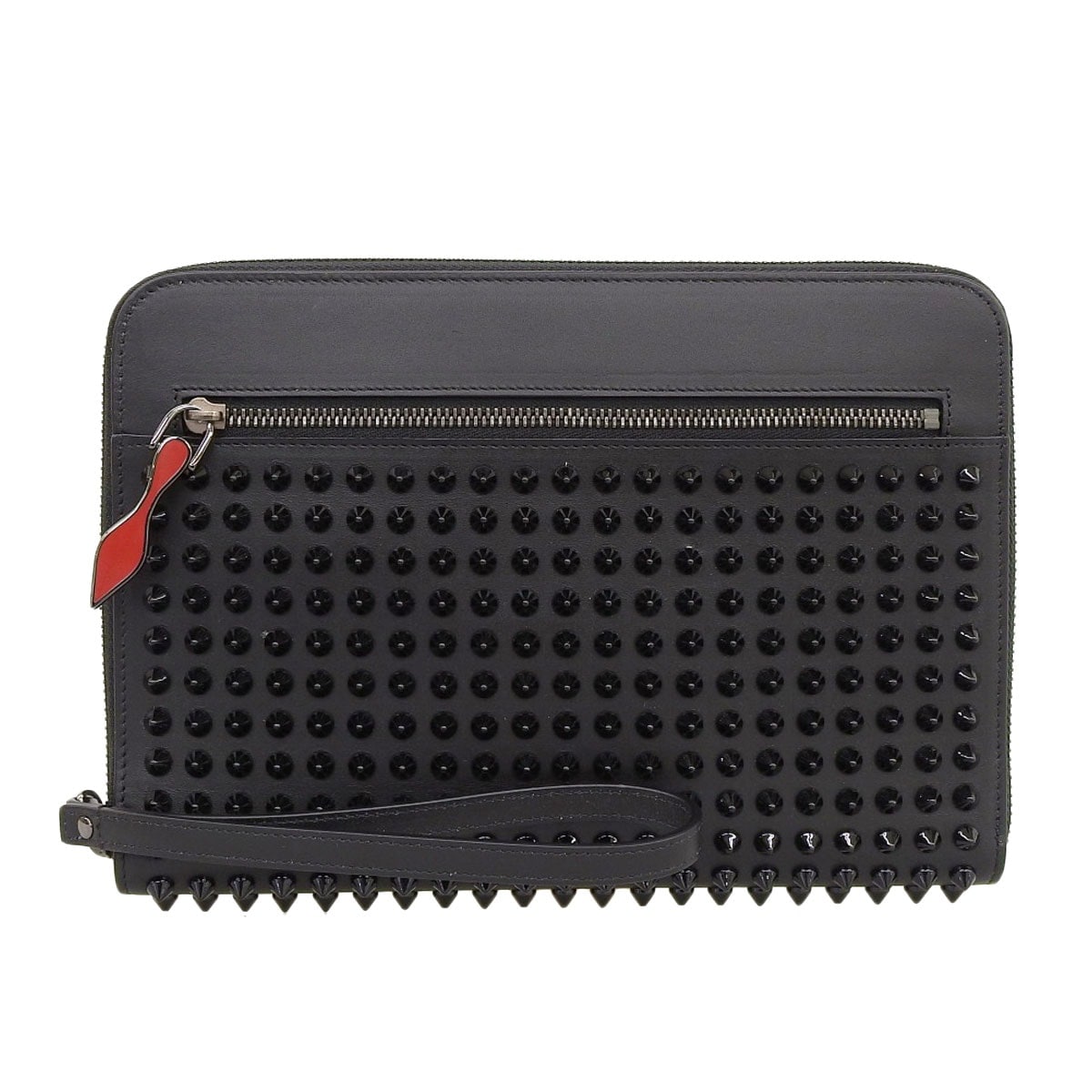 クリスチャンルブタン Christian Louboutin iPadミニケース スタッズ スパイク レザー ブラック メンズ レディース 8570