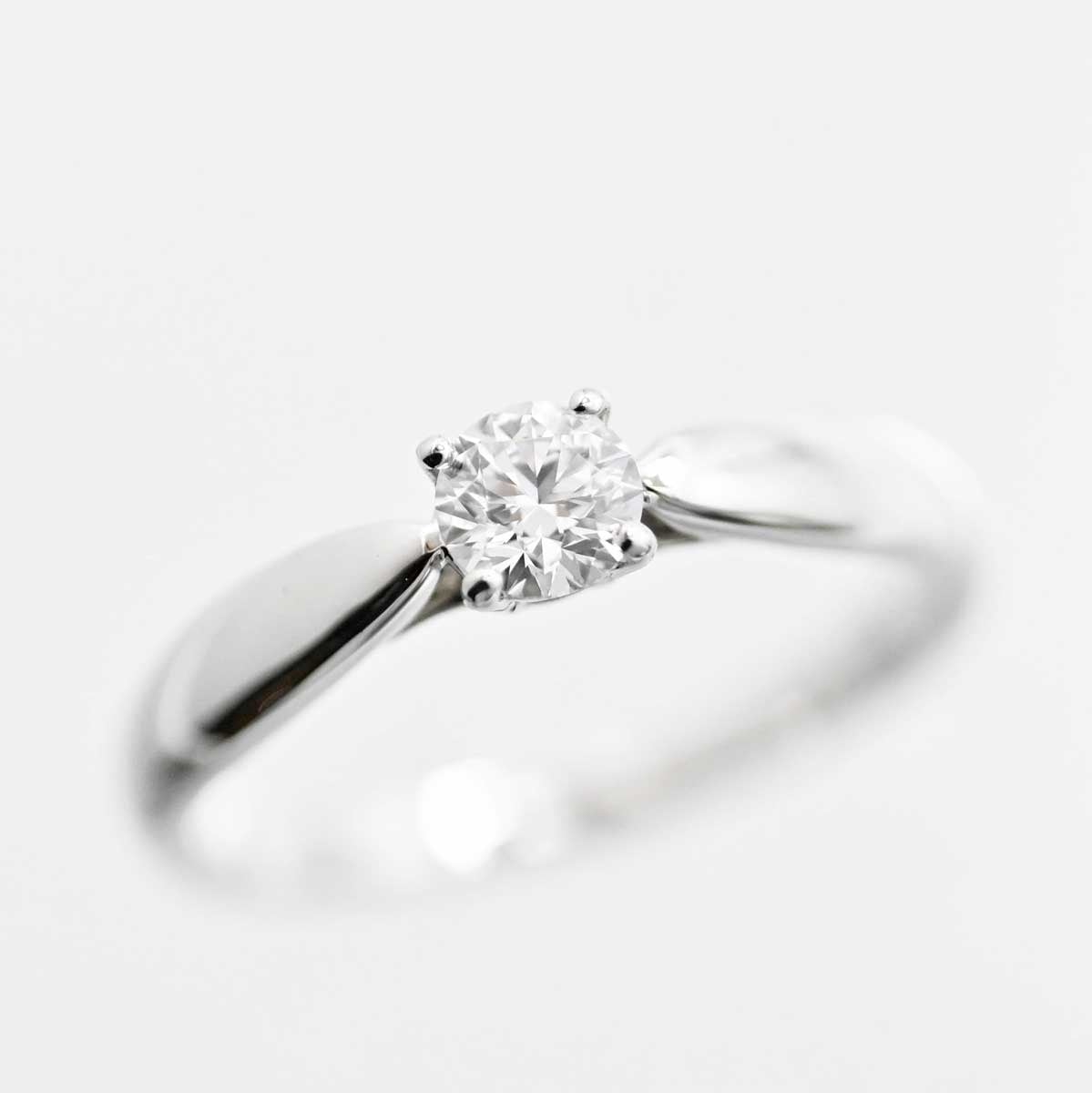 ティファニー Tiffany PT950 プラチナ ダイヤ0.22ct ハーモニーリング 9号 レディース 3174