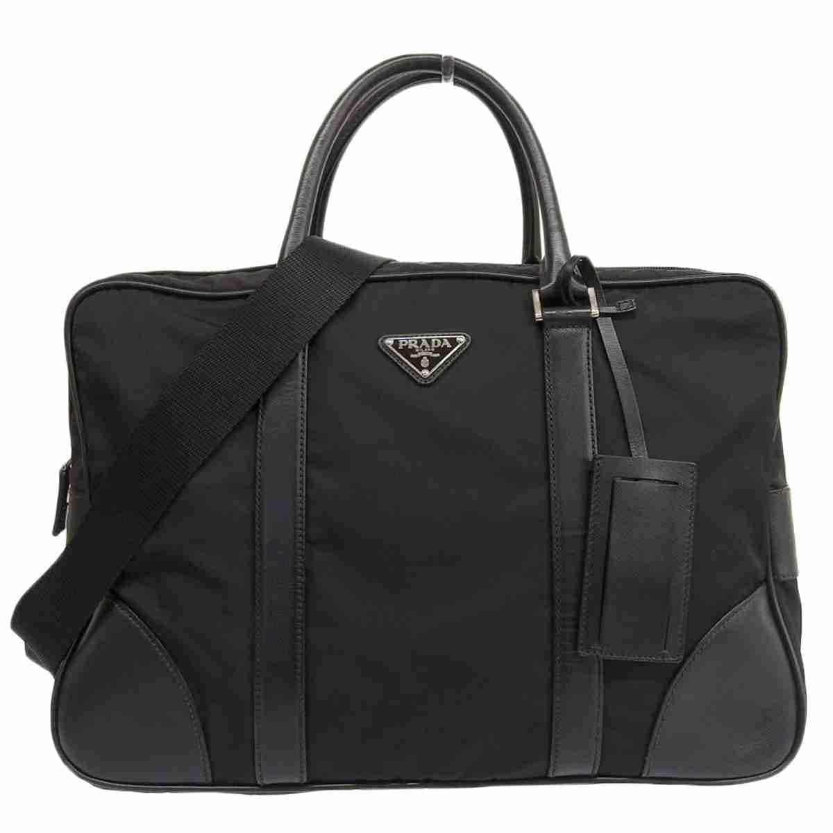 プラダ PRADA ビジネスバッグ 2WAY ナイロン カーフレザー NERO ブラック メンズ VA0983 8903