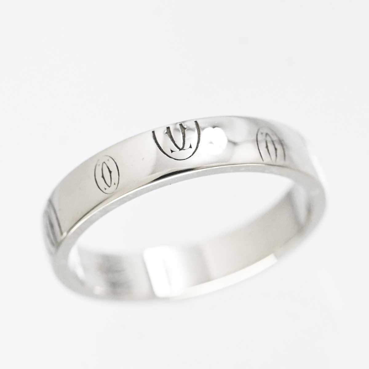 カルティエ CARTIER 750WG ホワイトゴールド ハッピーバースデー リング 54号 