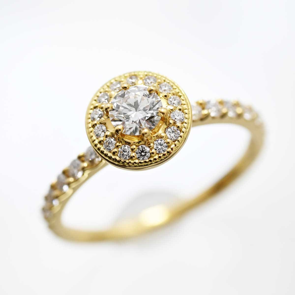 ポルターダ PORTADA K18YG イエローゴールド ダイヤ0.241ct VS1 EX リング 12号  3314