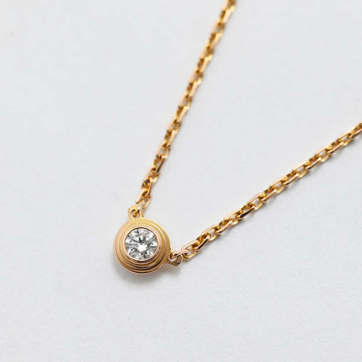 カルティエ CARTIER 750PG ピンクゴールド ダイヤ ディアマンレジェ ダムール XS ネックレス レディース  3371