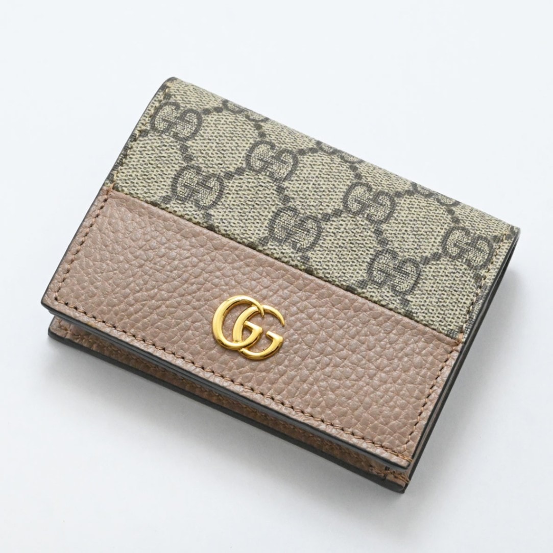 グッチ GUCCI GGスプリーム GGマーモント 二つ折り財布 コンパクトウォレット レディース  3450