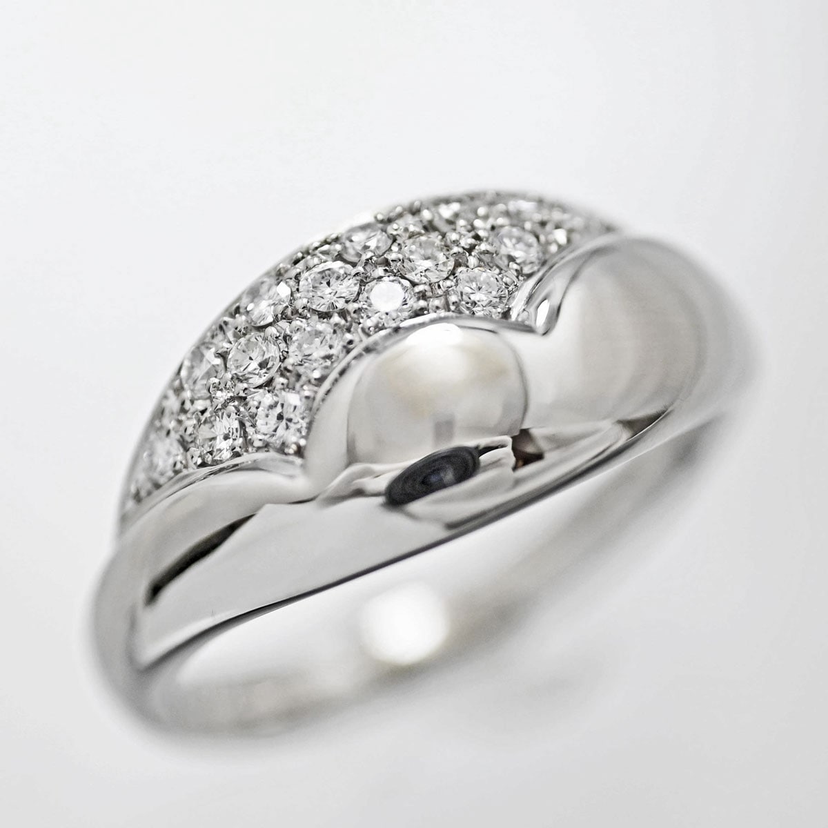 星の砂 HOSHI no SUNA PT900 プラチナ ダイヤ0.26ct リング 11号 レディース  3506