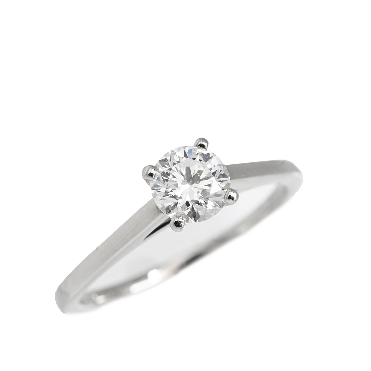 デビアス PT950 プラチナ ダイヤ0.40ct リング 9号 レディース  3515