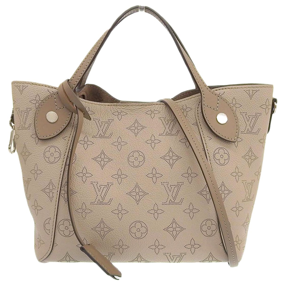 ルイヴィトン LOUIS VUITTON モノグラム マヒナ ヒナPM ショルダーバッグ ハンドバッグ ガレ ベージュ レディース M54351 4258