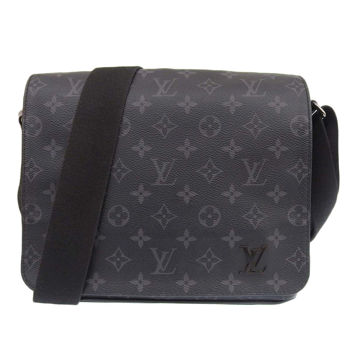 ルイヴィトン LOUIS VUITTON モノグラム エクリプス ディストリクトPM ショルダーバッグ ブラックメンズ M44000 4261