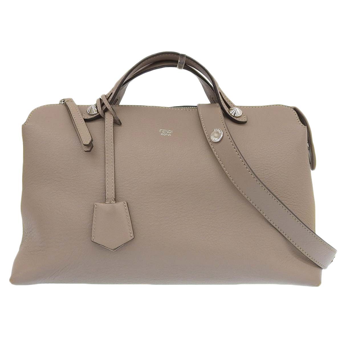 フェンディ FENDI バイザウェイ ラージ 2way ショルダーバッグ ハンドバッグ レザー ベージュ レディース 4265