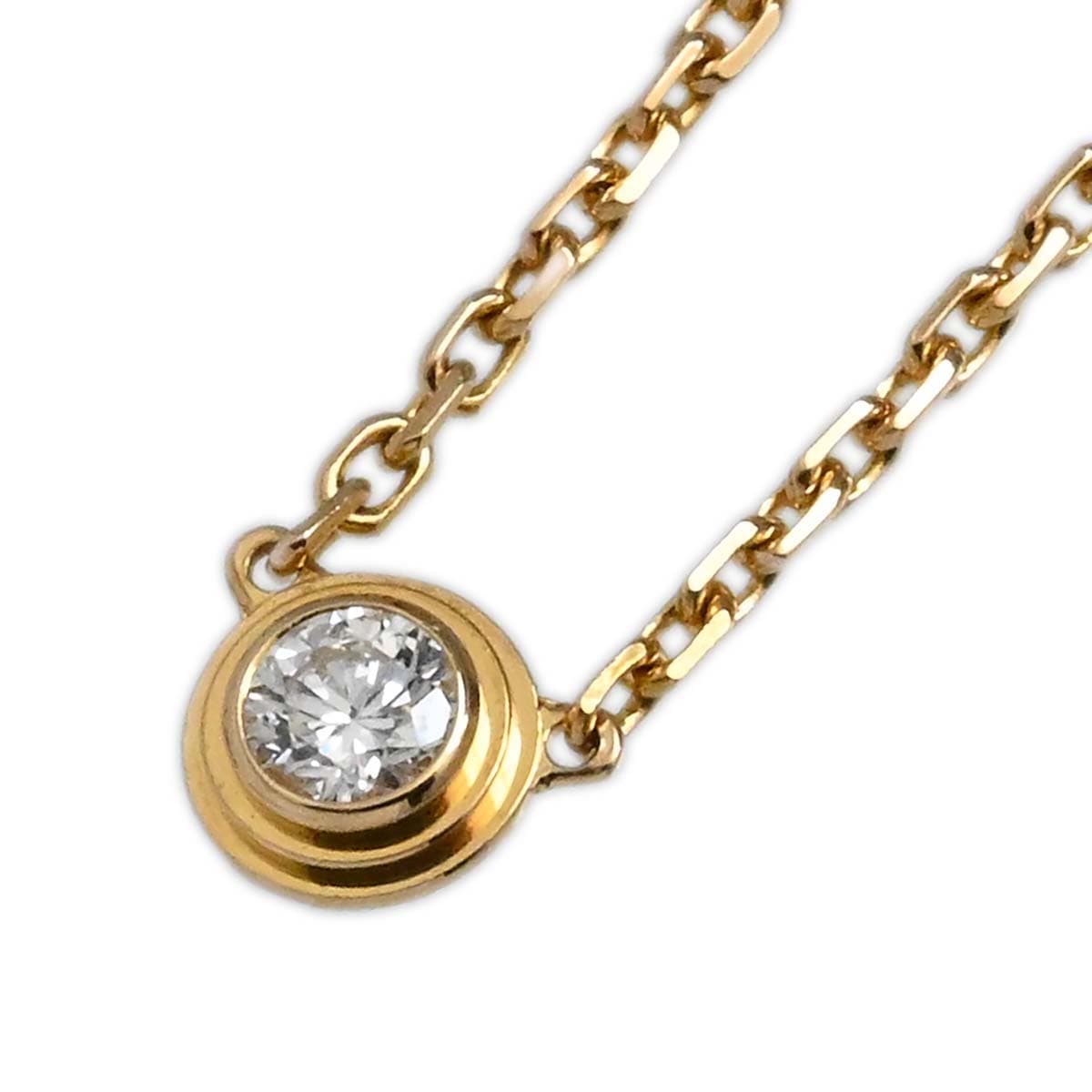 カルティエ CARTIER 750YG イエローゴールド ダイヤ ディアマンレジェ ネックレス レディース  3553