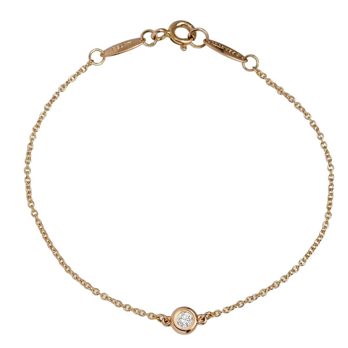 ティファニー TIFFANY & Co. 750PG ピンクゴールド ダイヤ バイザヤード ブレスレット レディース  3554