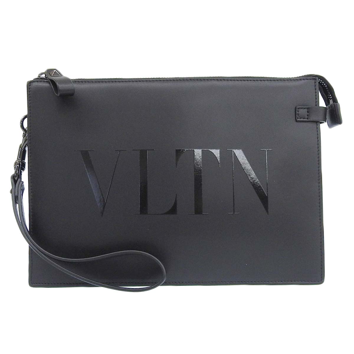 ヴァレンティノガラヴァーニ VALENTINO GARAVANI セカンドバッグ クラッチバッグ ロゴ 取り外しストラップ付き レザー ブラック メンズ 4280