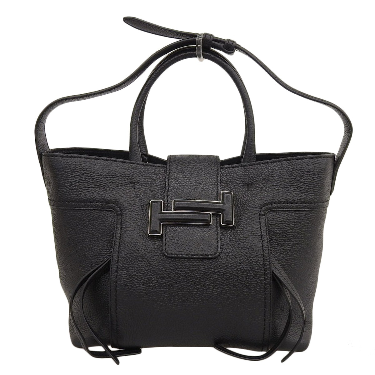 トッズ TOD'S 2WAY トートバッグ ショルダーバッグ レザー ブラック レディース 4314