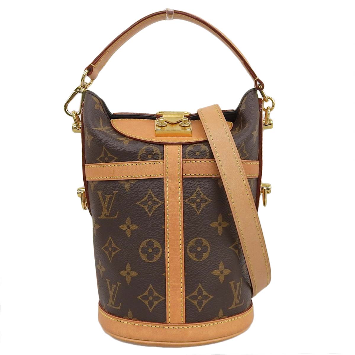 ルイヴィトン LOUIS VUITTON モノグラム ダッフルバッグ ２WAY ショルダーバッグ ハンドバッグ ブラウン レディース M43587 NFCタグ 4319