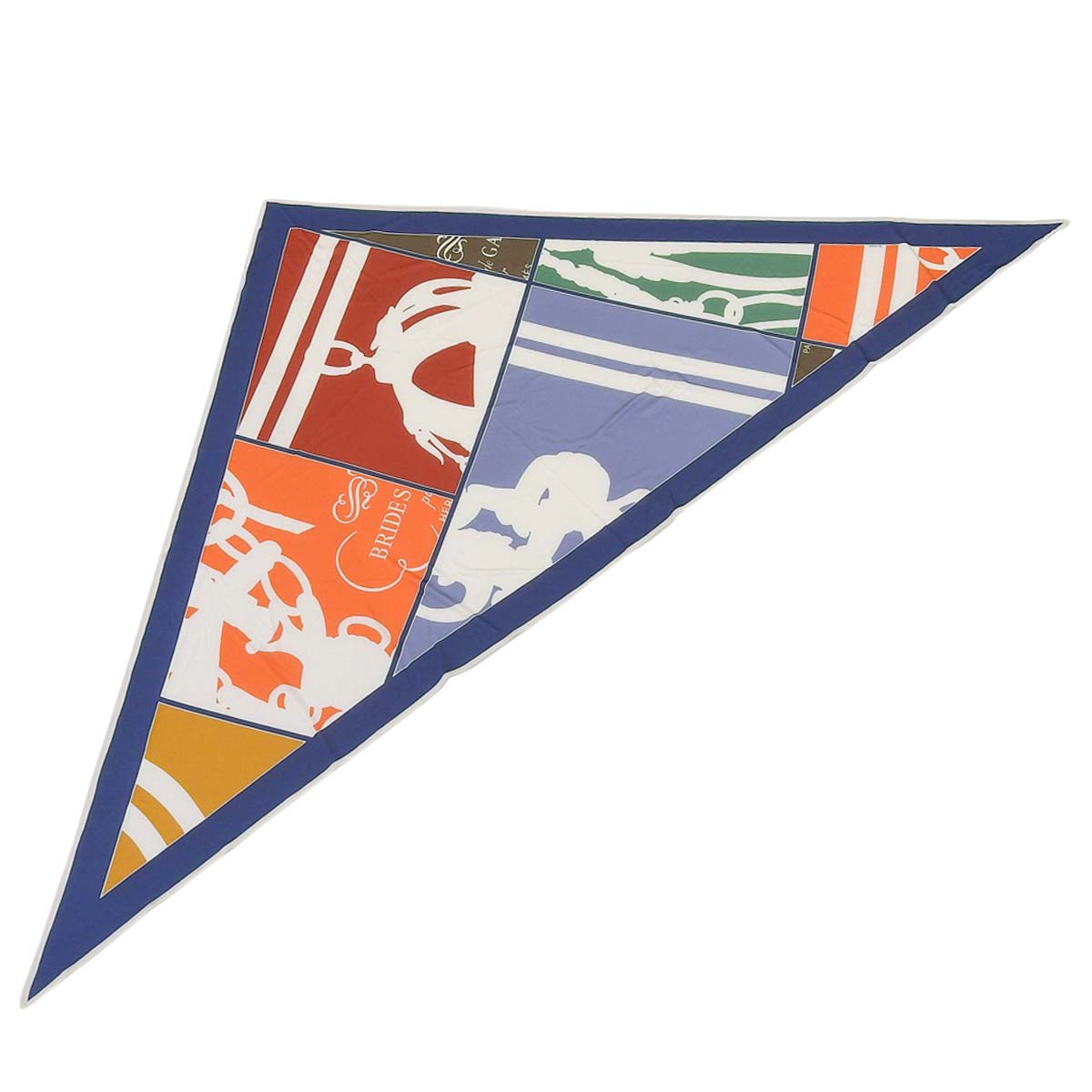 エルメス HERMES トライアングルジェアン BRIDES de GALA スカーフ シルク100％ マルチカラー レディース  4325