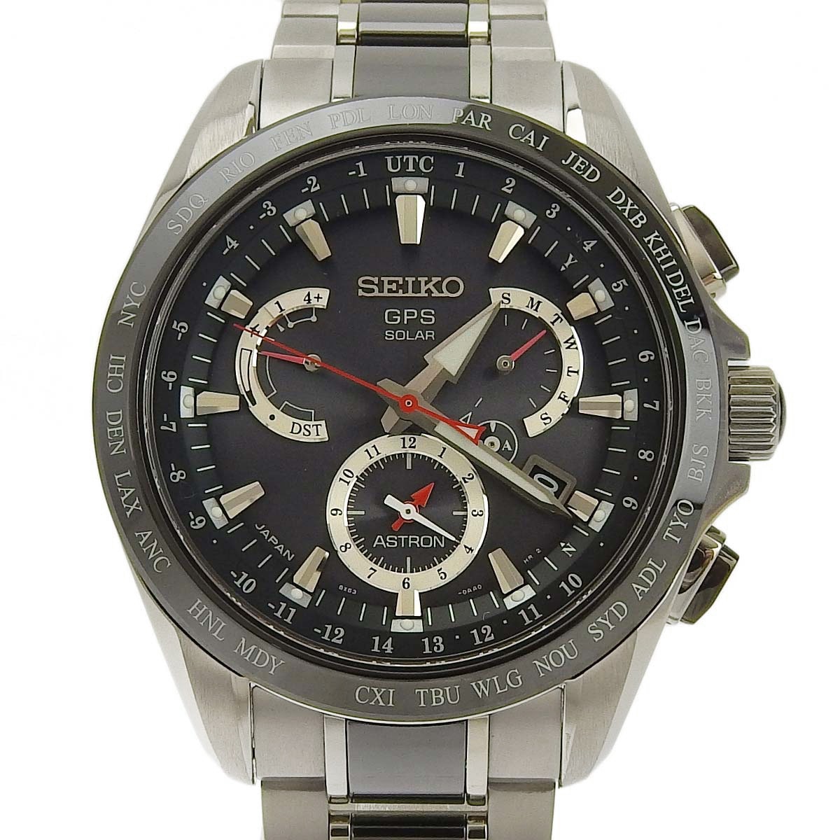 セイコー SEIKO ASTRON アストロン GPSソーラー 腕時計 チタン/セラミック ブラック文字盤 メンズ SBXB041 8X53-0AB0-2 4369