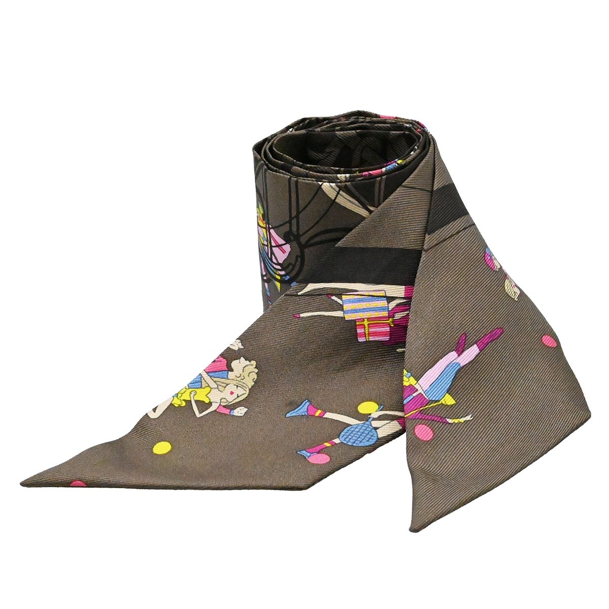 エルメス HERMES ツイリー シルク スカーフ エクスリブリス パリジェンヌ Ex-Libris Parisiennes レディース  3612