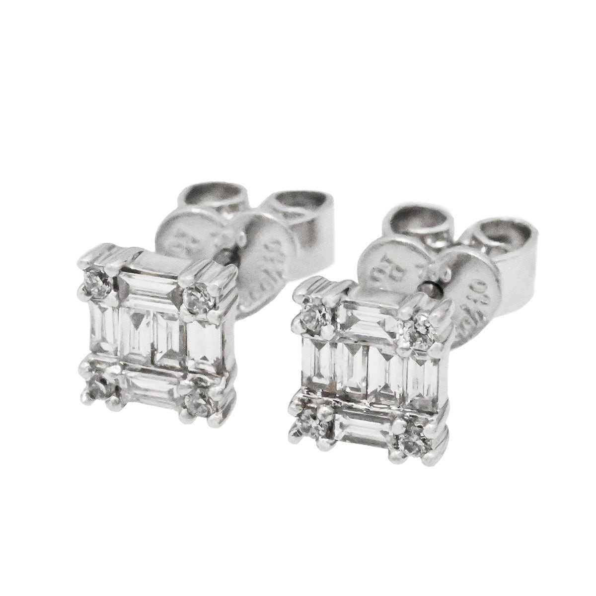 ポンテヴェキオ PONTE VECCHIO K18WG ホワイトゴールド ダイヤ0.14ct 0.14ct ピアス レディース  3610