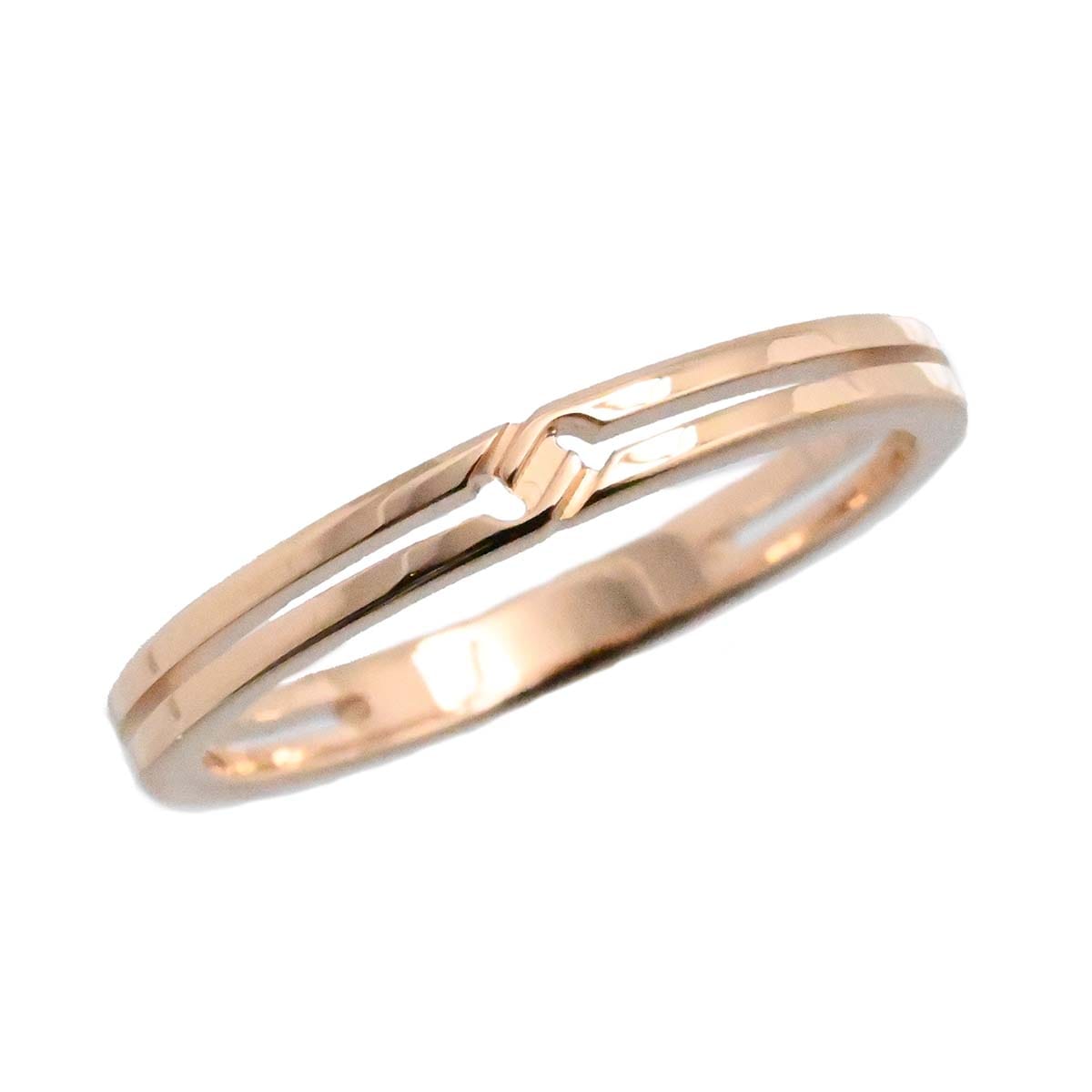 グッチ GUCCI 750PG ピンクゴールド インフィニティリング 8号 レディース  3602