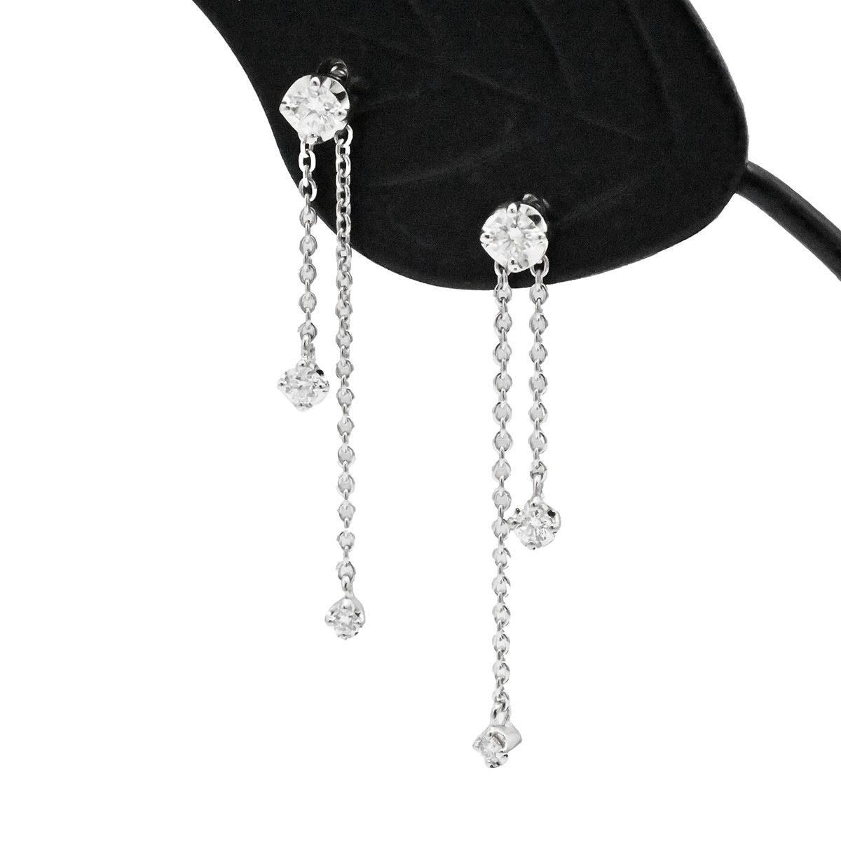 ポンテヴェキオ PONTE VECCHIO PT999/PT900/PT850 プラチナ ダイヤ0.07ct ピアス レディース  3631