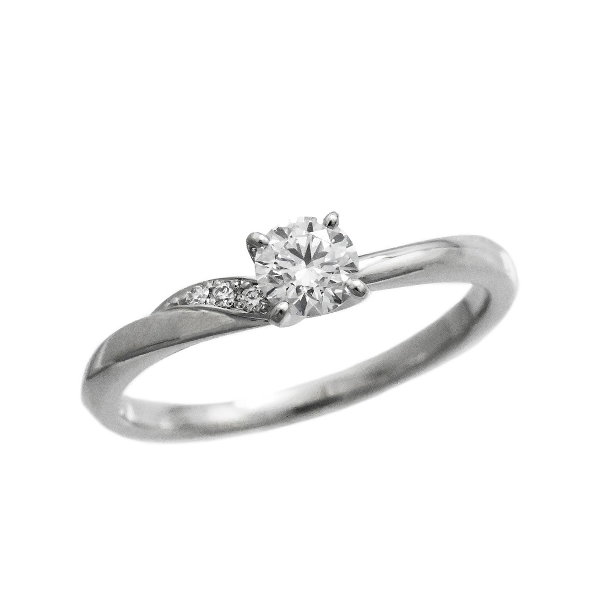 ニワカ 俄 NIWAKA Pt950 プラチナ ダイヤ0.24ct 木漏れ日 10号 レディース  3662