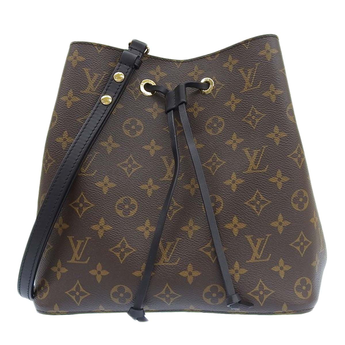 ルイヴィトン LOUIS VUITTON モノグラム ネオノエ 巾着 ショルダーバッグ モノグラムキャンバス×レザー ノワール レディース M44020 4397