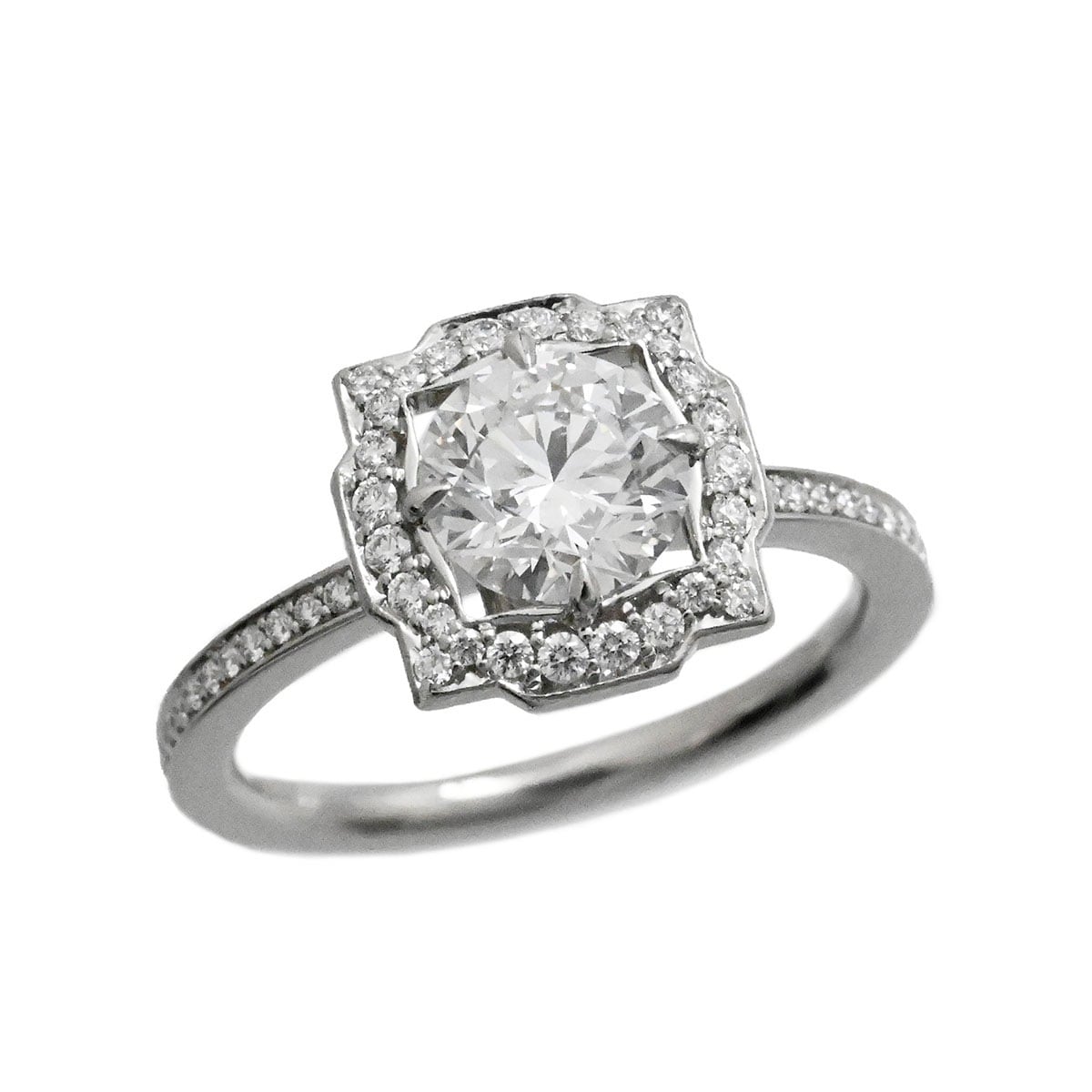 ハリーウィンストン HARRY WINSTON HW Ｐt950 ダイヤ0.73ct ベルエンゲージメント ソリテールリング ダイヤリング サイズ5号 レディース 3672