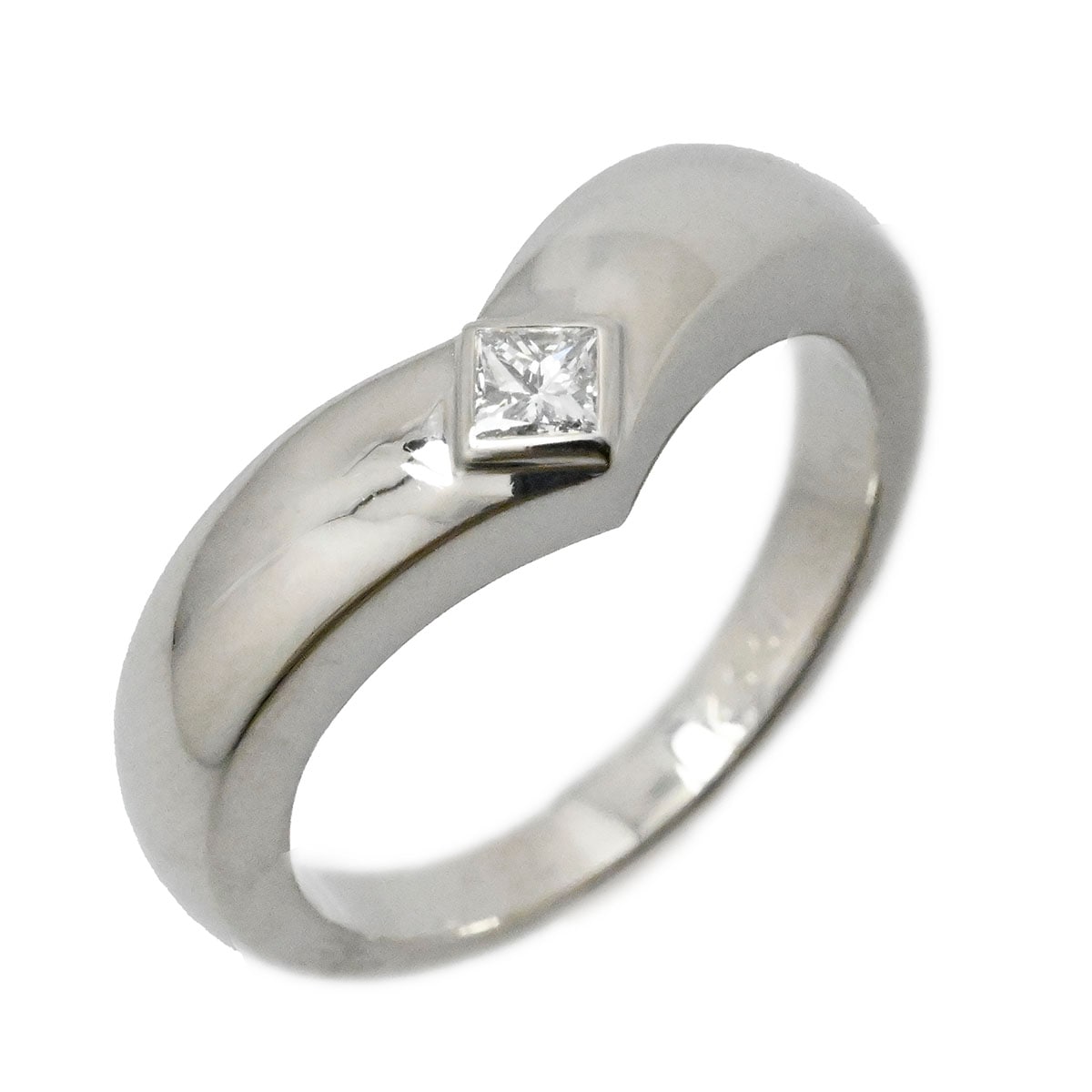 カルティエ CARTIER 750WG ホワイトゴールド ダイヤ トリアンドル リング サイズ52 レディース  3708