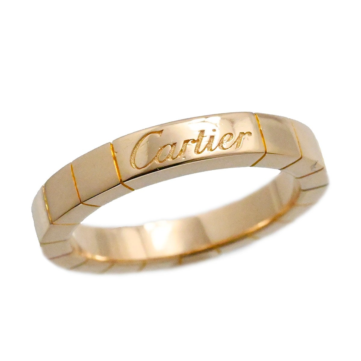 カルティエ CARTIER 750PG ピンクゴールド ラニエールリング サイズ48 レディース  3738
