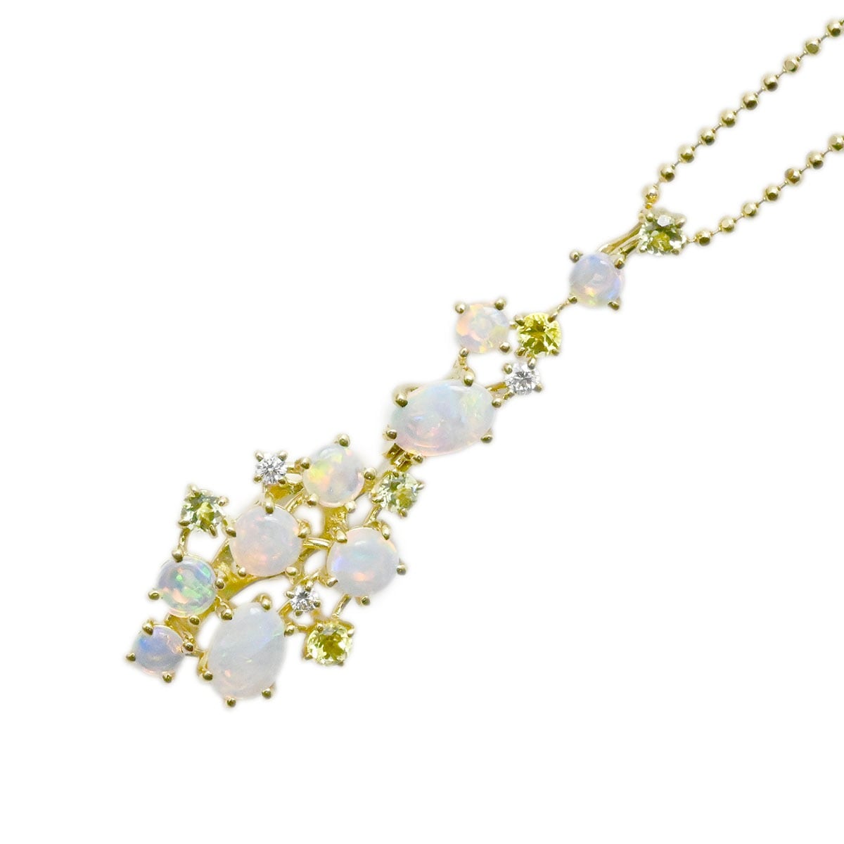 タサキ TASAKI K18ＹG イエローゴールド オパール ネックレス レディース  3761
