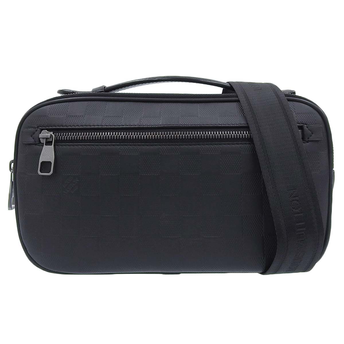 ルイヴィトン LOUIS VUITTON ダミエアンフィニ アンブレール 2way  斜め掛け ボディバッグ ハンドバッグ レザー ブラック メンズ N41288 4505