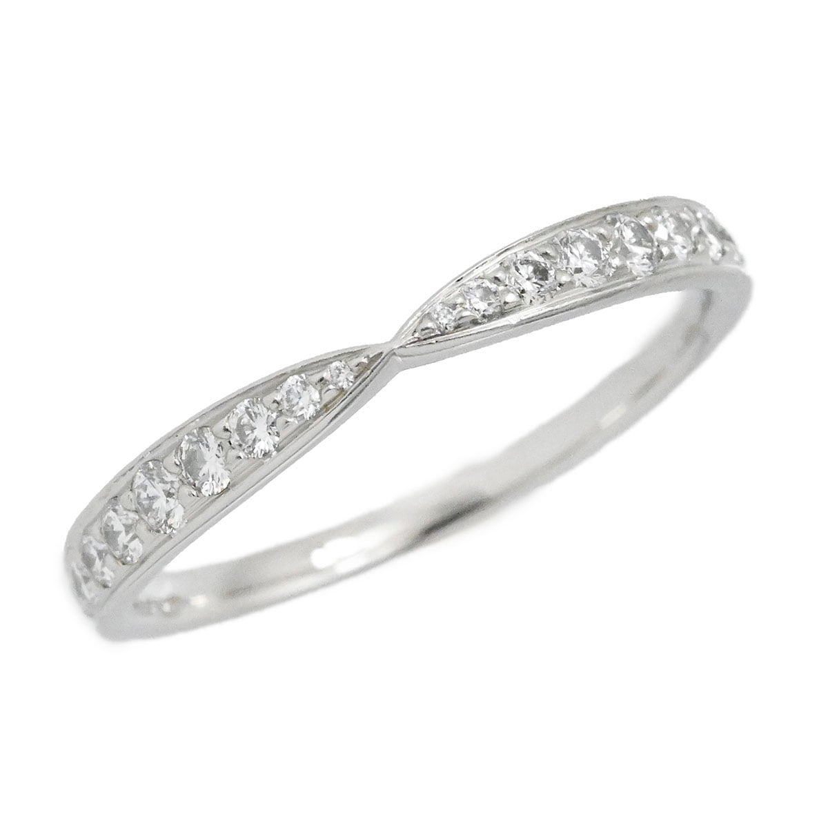 ティファニー TIFFANY & Co. Pt950 プラチナ ハーモニー リング ダイヤ レディース 12号  3764