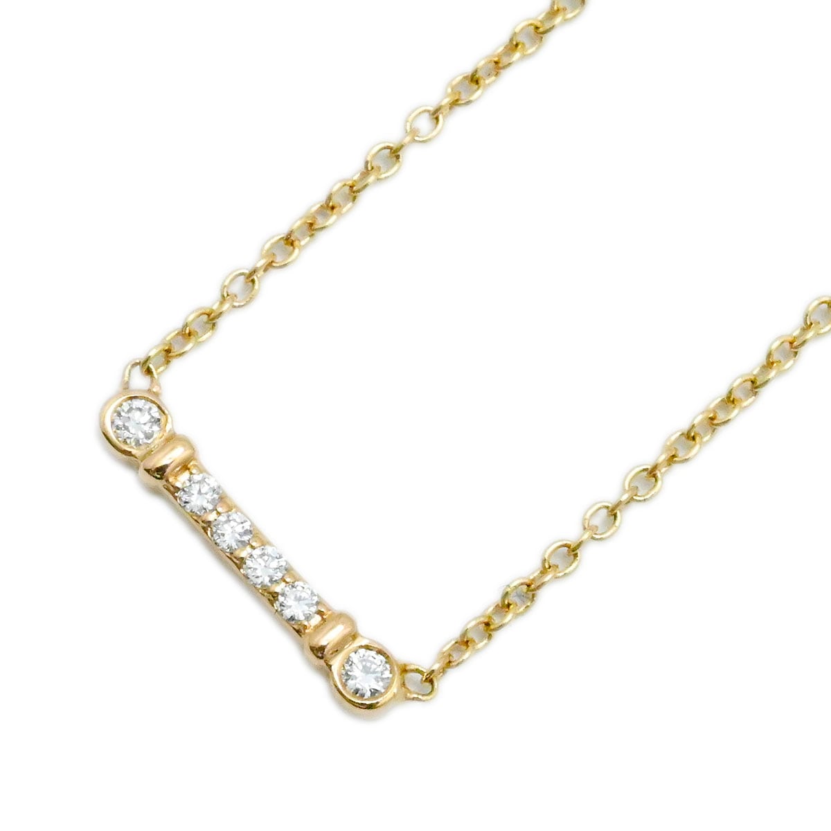 ティファニー TIFFANY & Co. フルール ド リス キーバー 750PG ローズゴールド ピンクゴールド ダイヤ ネックレス レディース  3770