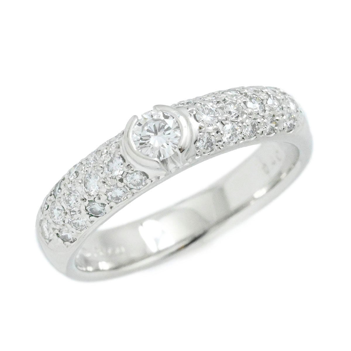 ミキモト MIKIMOTO Pt950 プラチナ ダイヤ0.40ct リング 10号 レディース  3788