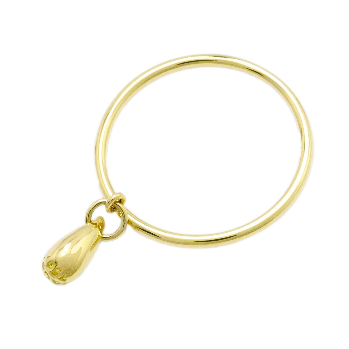 ティファニー TIFFANY & Co. 750YG K18YG イエローゴールド ティアドロップ リング 12号 レディース  3793