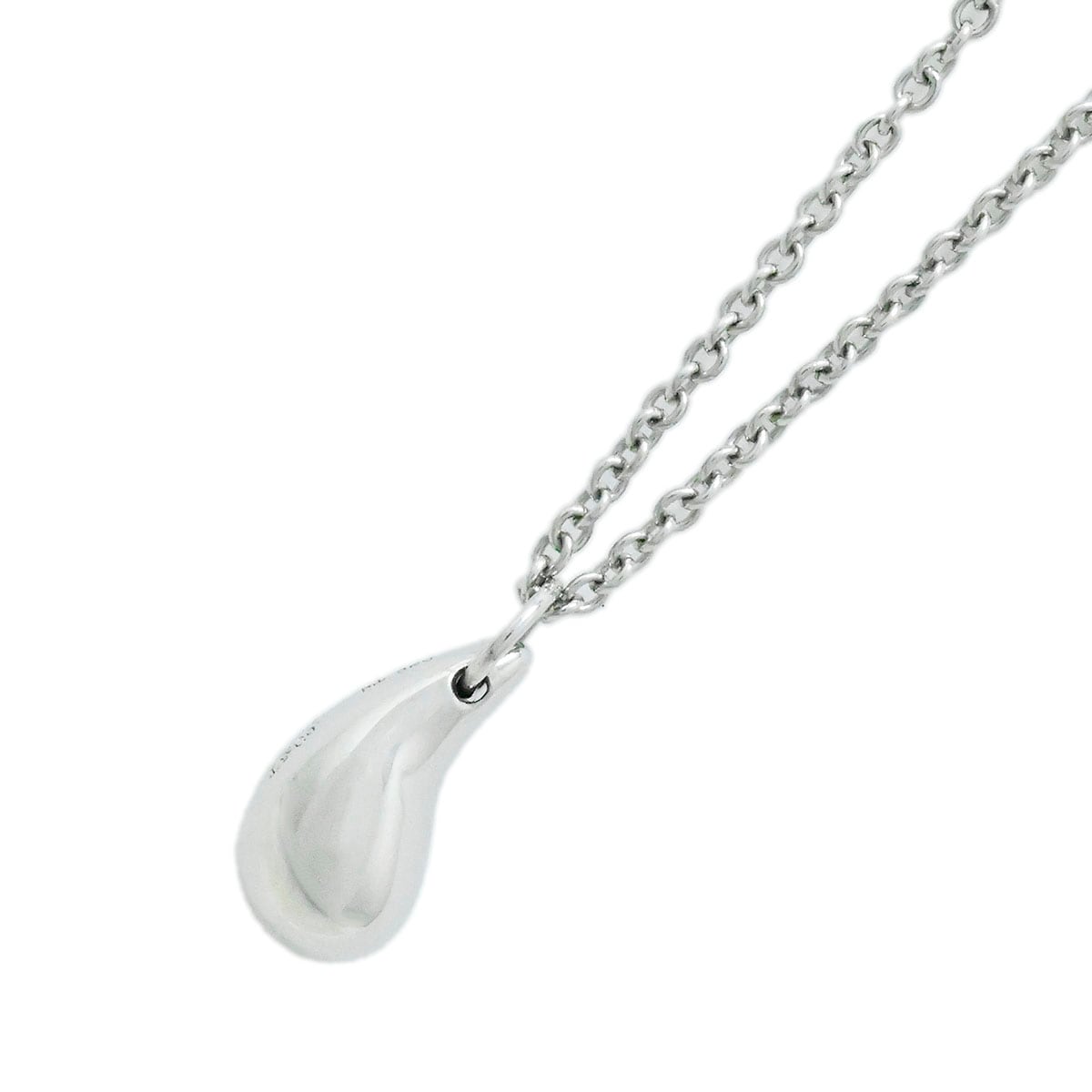 ティファニー TIFFANY & Co. Pt950 プラチナ ティアドロップネックレス レディース  3797