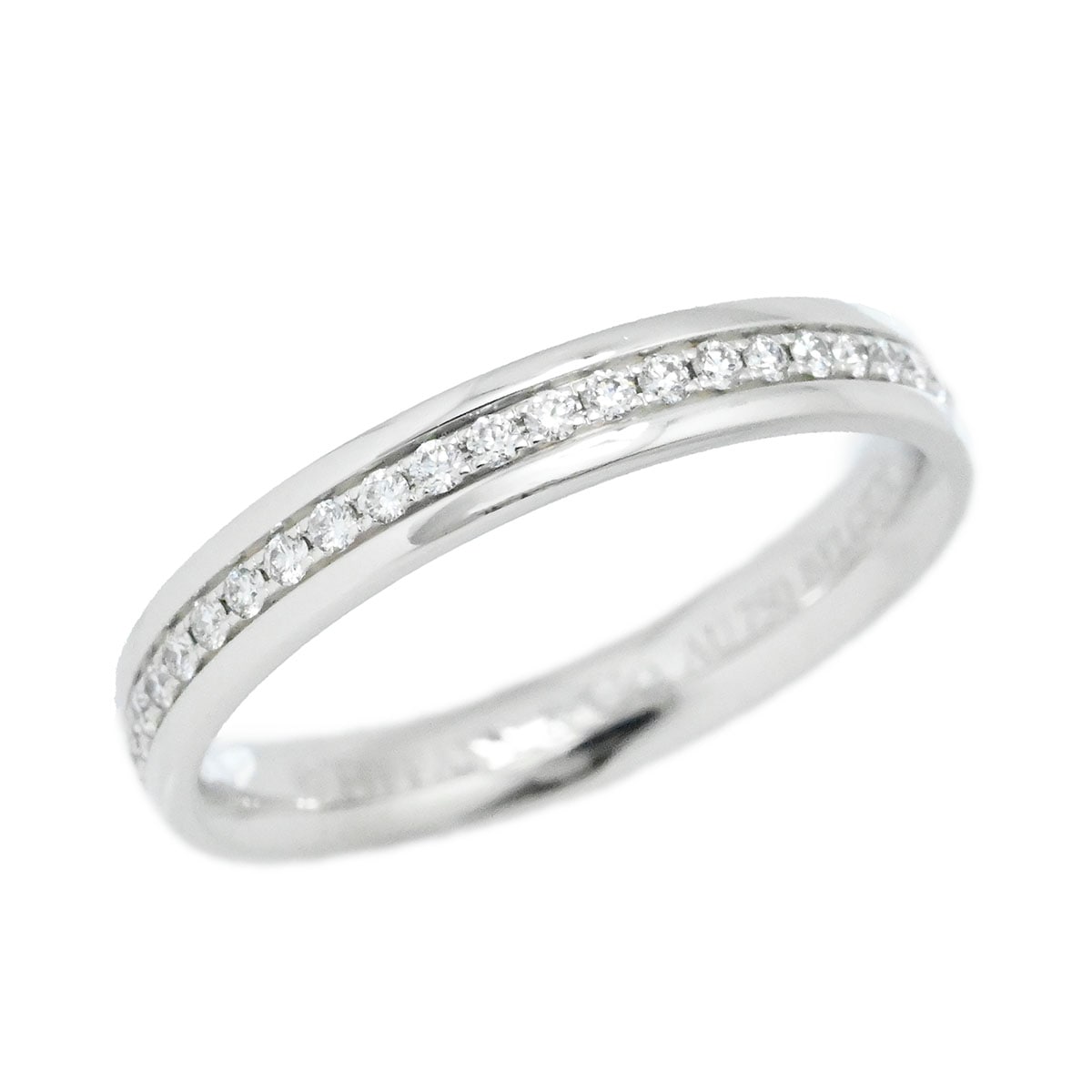 ティファニー TIFFANY & Co. 750WG K18WG ホワイトゴールド メトロフルサークル ダイヤリング フルダイヤ 8号 レディース  3799