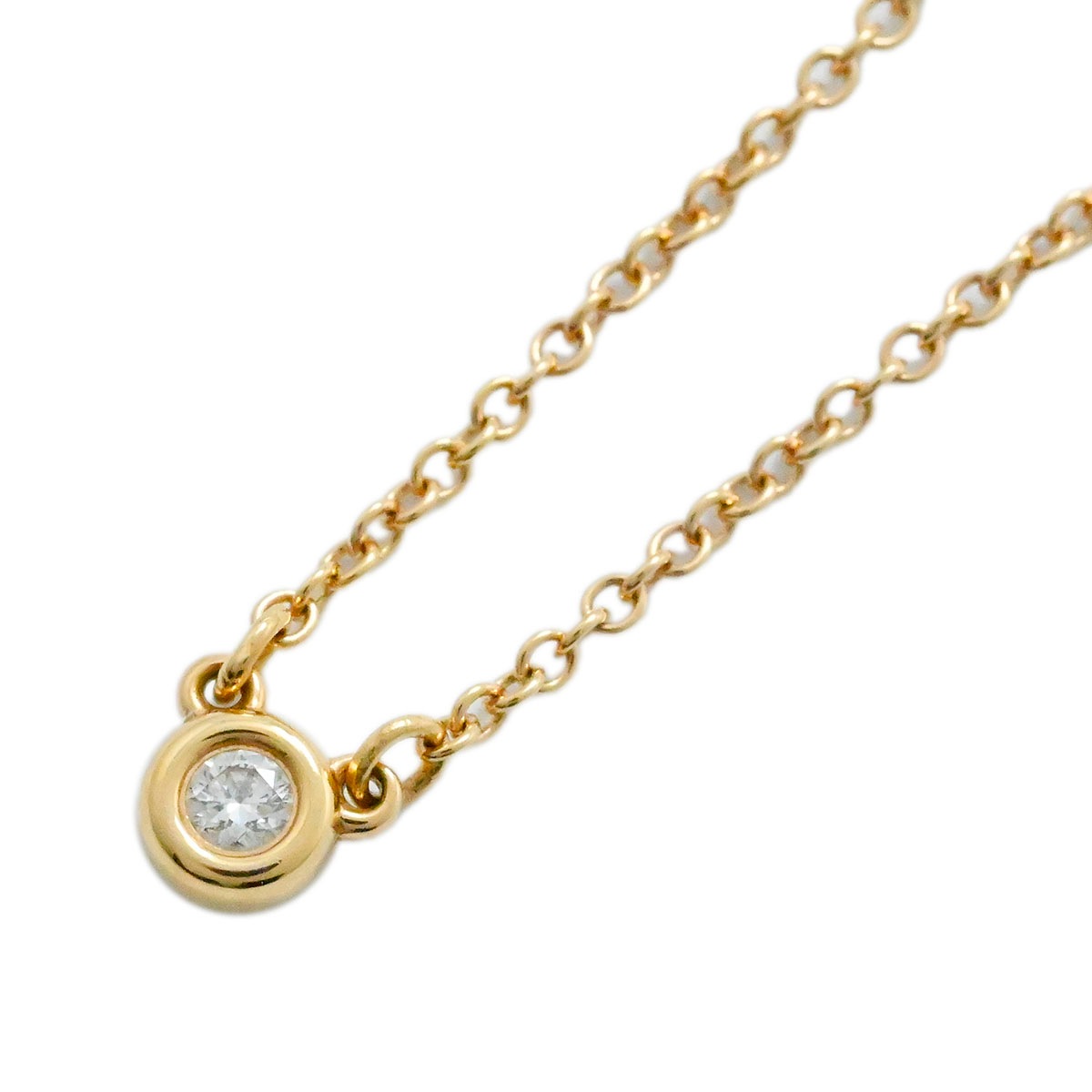 ティファニー TIFFANY & Co. 750PG K18PG ピンクゴールド バイザヤード ネックレス レディース  3814