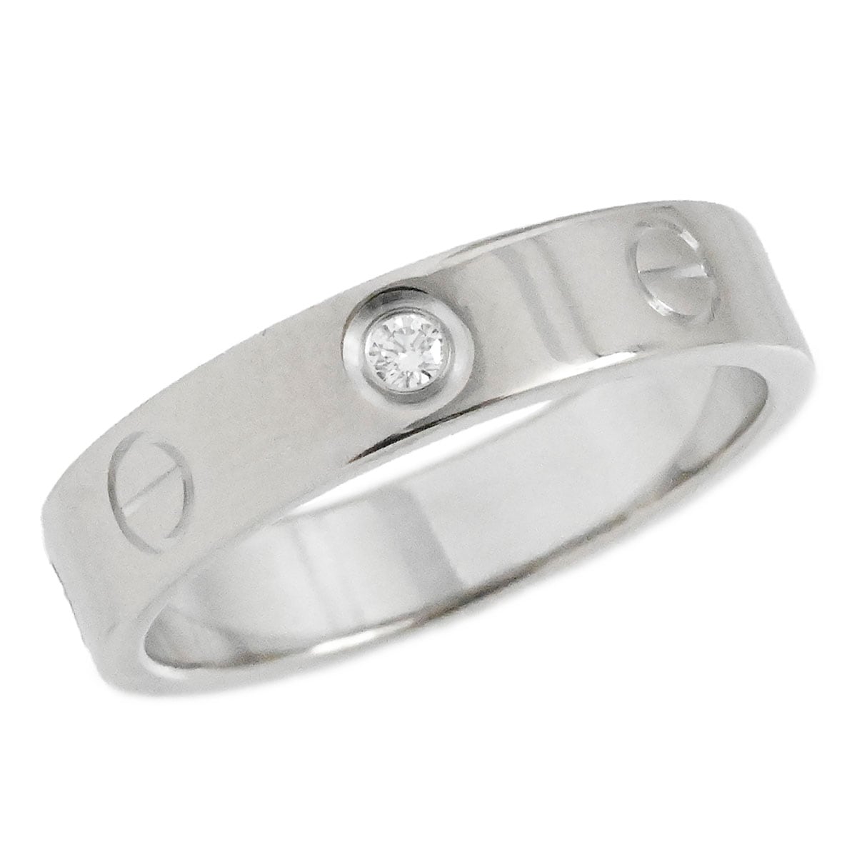 美品❣️ カルティエ　ラニエール　ハーフダイヤモンド　　　　WG750 51 楽天市場】カルティエ/Cartier 750WG ラニエール フルダイヤ