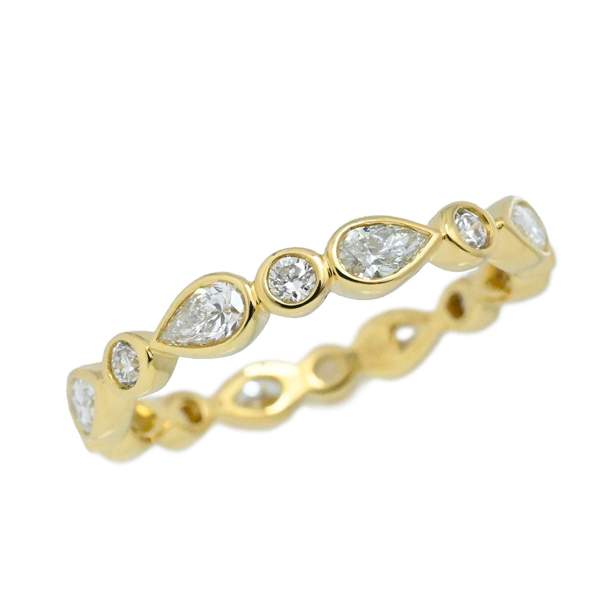 デビアス DeBeers  750YG K18YG イエローゴールド ダイヤモンドリング サイズ10.5号 レディース  3836