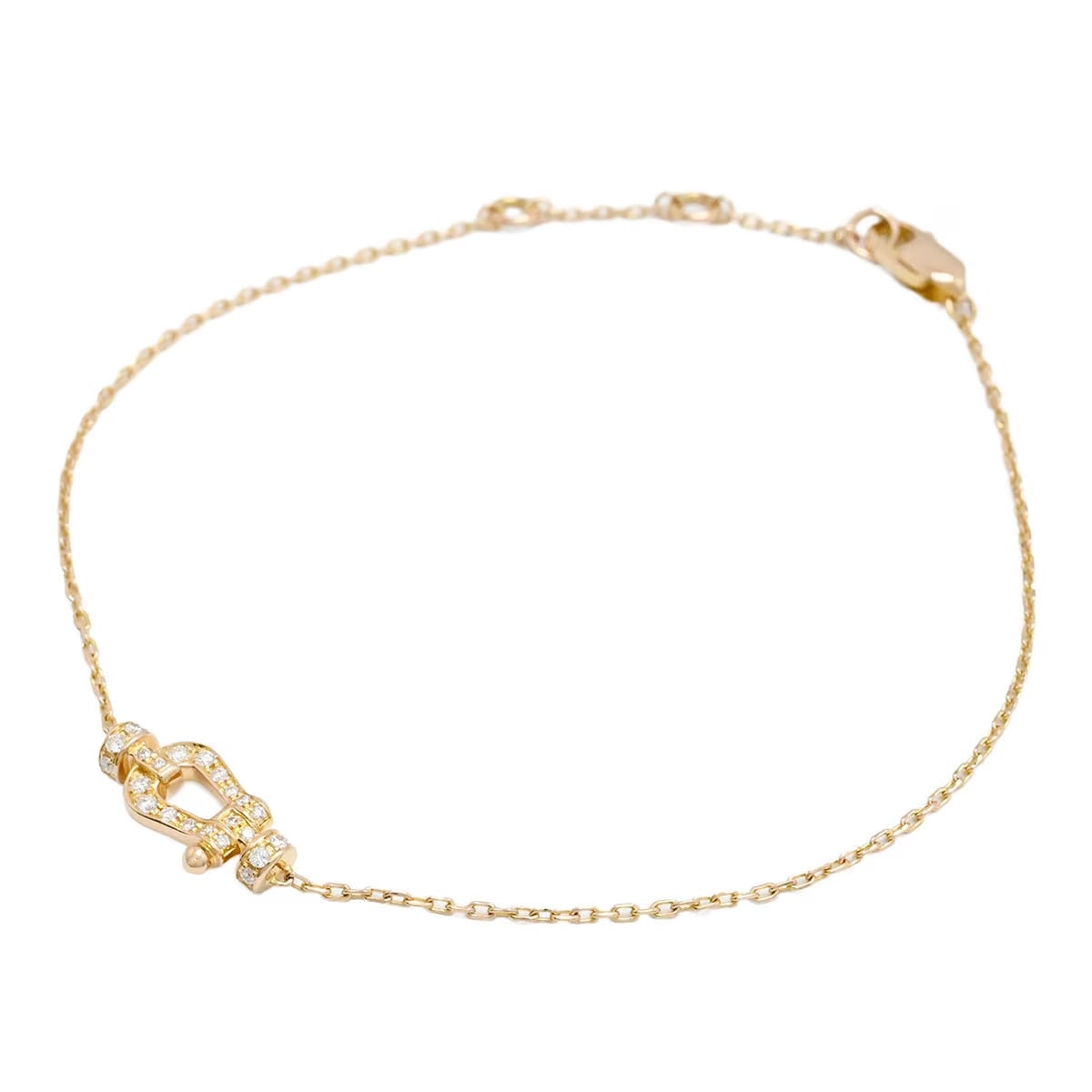 フレッド FRED 750PG K18PG ピンクゴールド ダイヤモンド フォース10 スモール SM ブレスレット レディース  3854