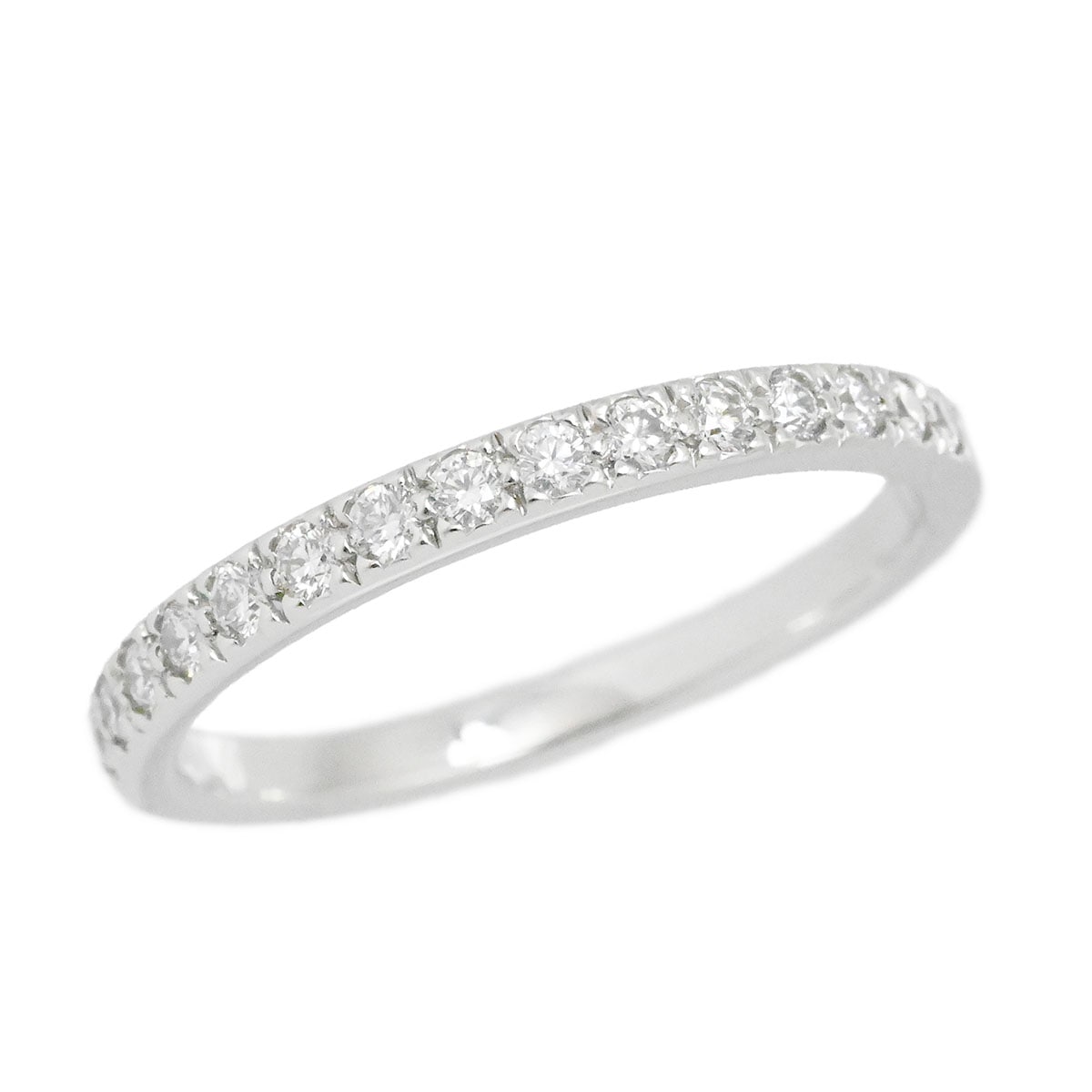 ティファニー TIFFANY&Co. PT950 プラチナ ソレスト ハーフダイヤエタニティリング サイズ10号 指輪 レディース  3855