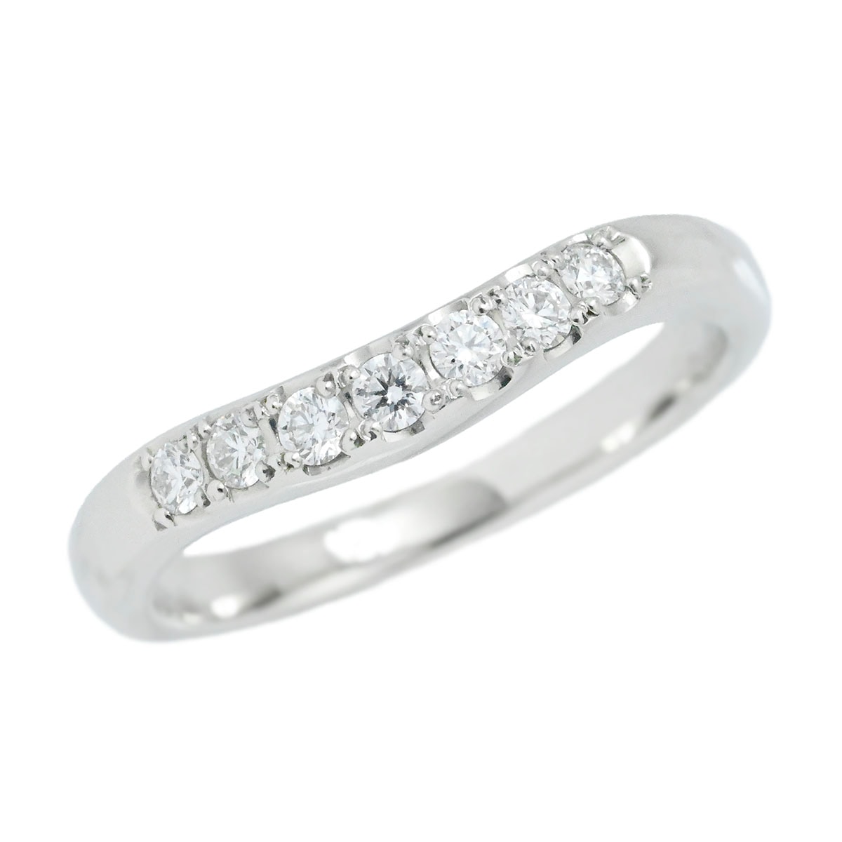 ミキモト MIKIMOTO Pt950 プラチナ ダイヤ0.15ct リング サイズ11号 レディース  3876