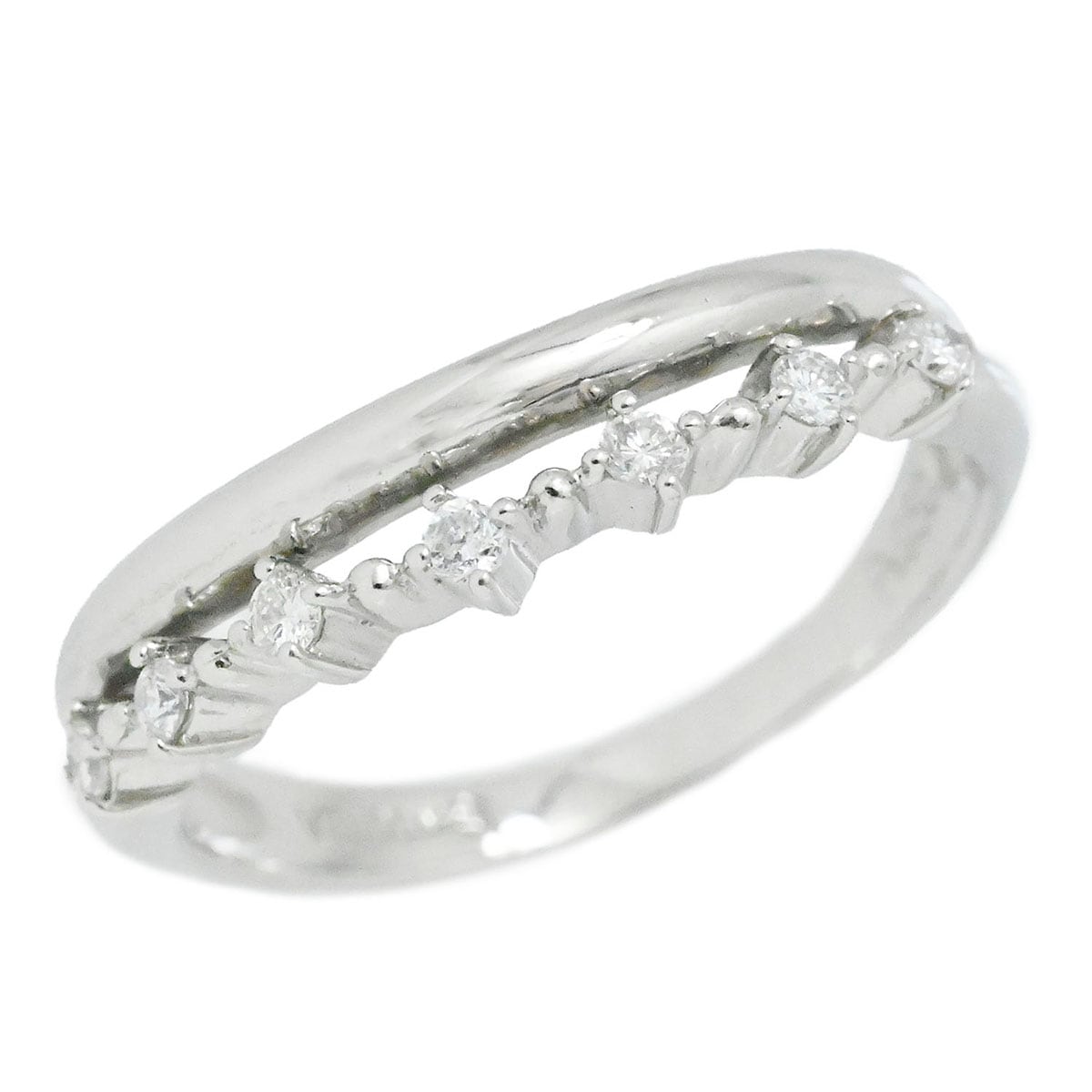 ヴァンドーム V/D Vendome Aoyama Pt950 ダイヤリング 9号 プラチナ レディース  3889