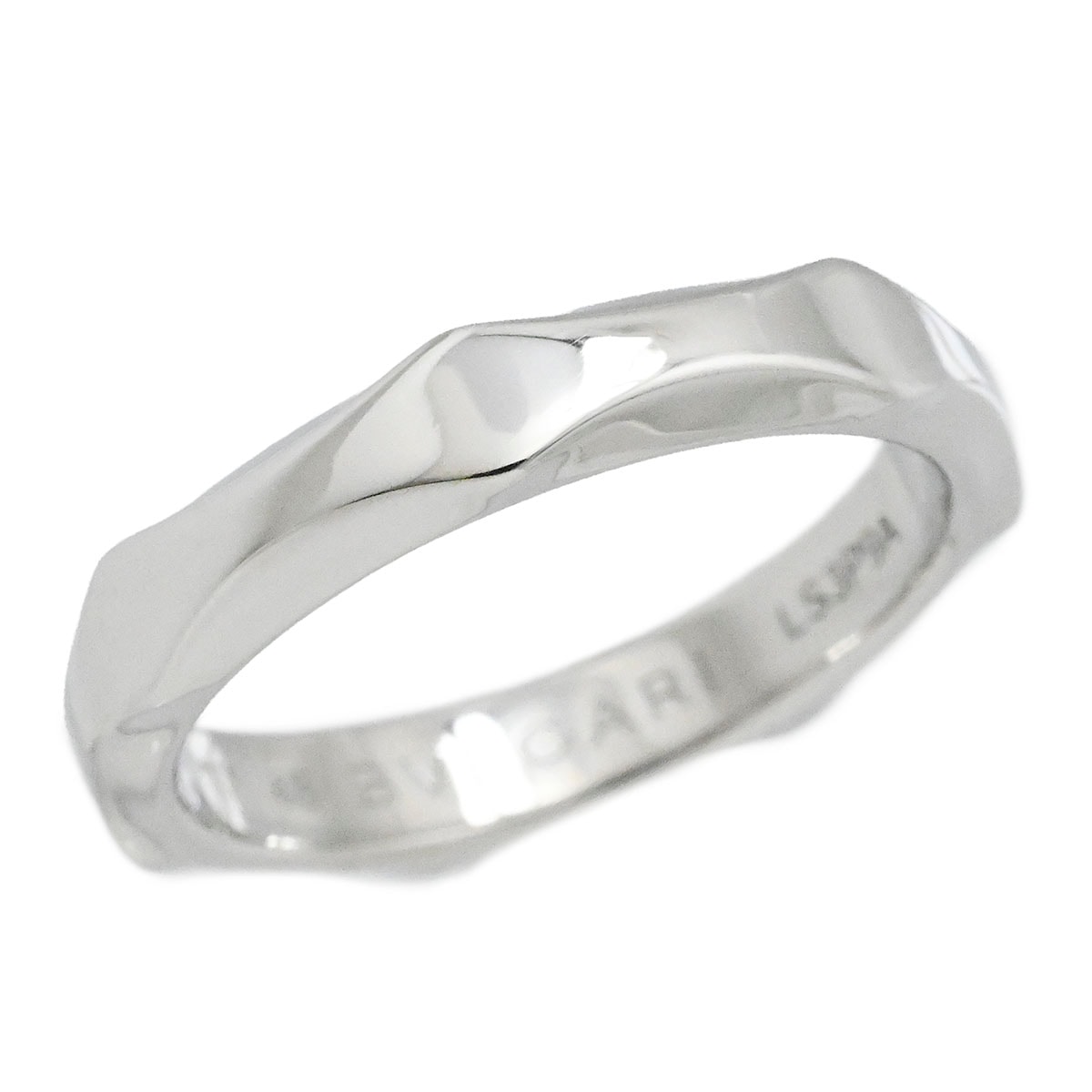 ブルガリ BVLGARI Pt950 プラチナ インフィニートリング バンドリング サイズ48 レディース  3891