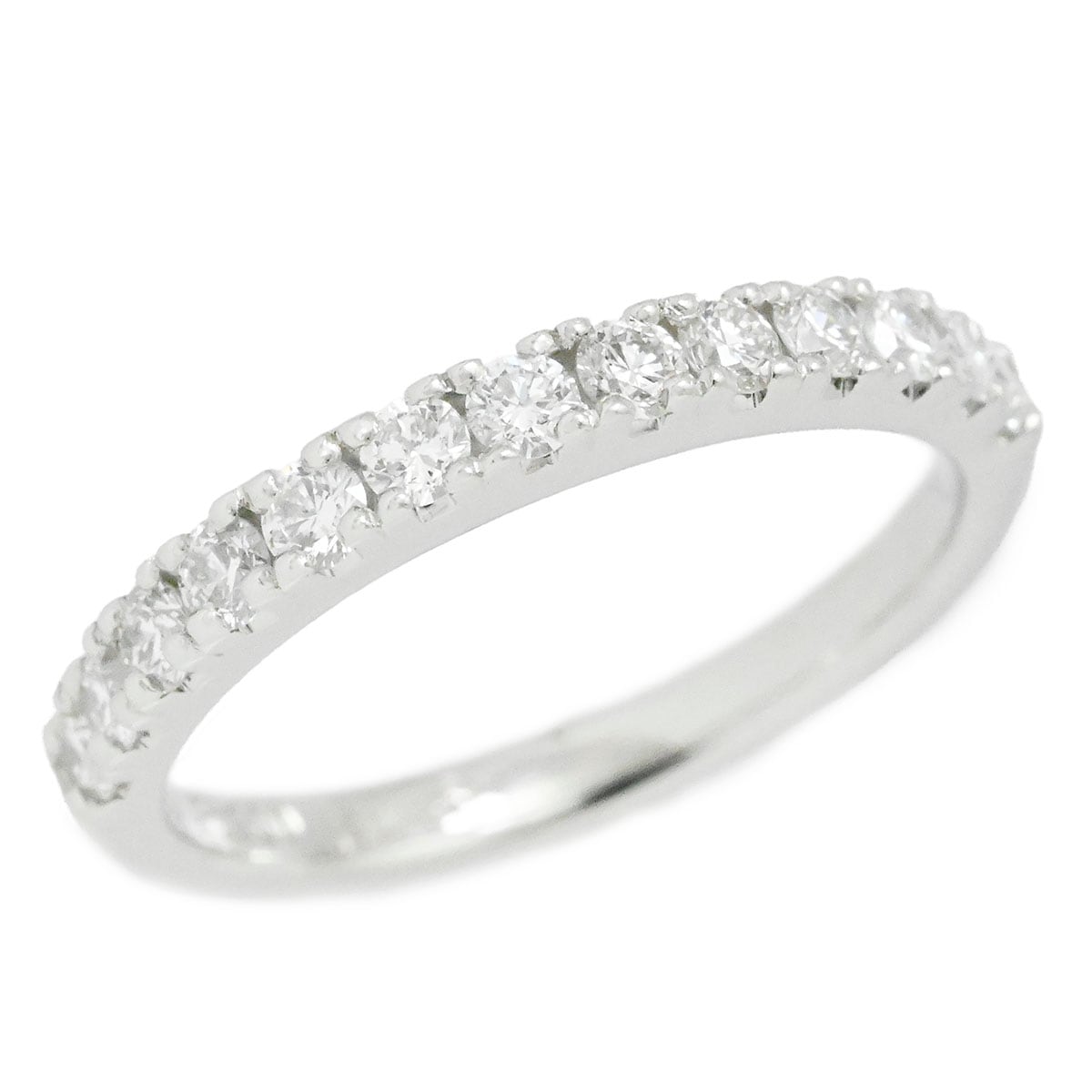 K.UNO ケイ・ウノ Pt900 ダイヤ0.39ct ハーフ エタニティ9.5号 リング レディース  3902