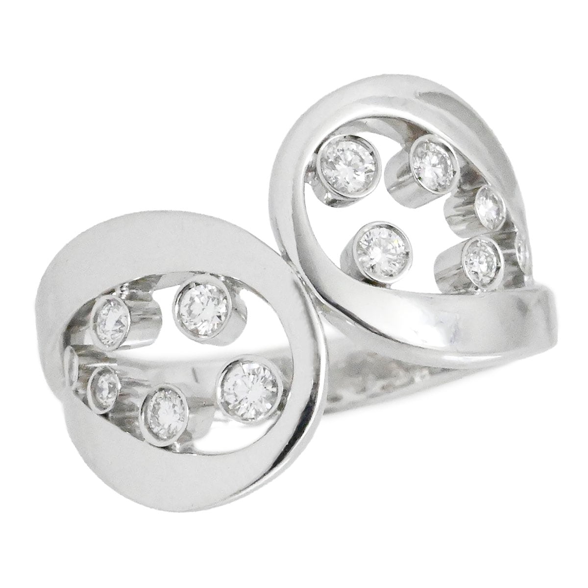 フレッド  FRED 750WG K18WG ホワイトゴールド ダイヤ12P リング サイズ54 ダイヤモンド レディース  3930