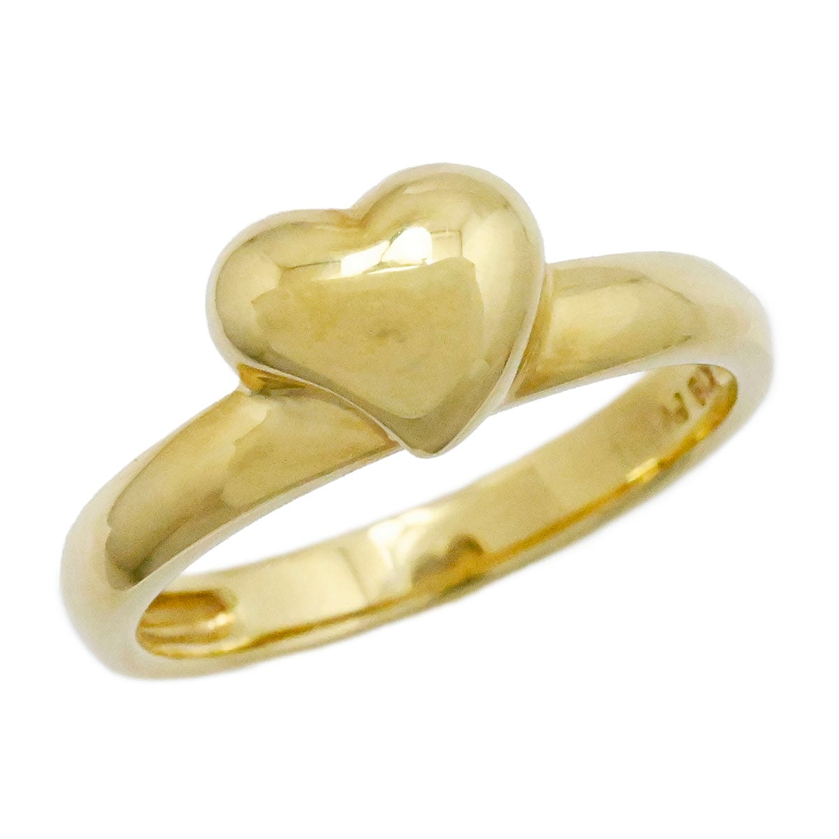 ポンテヴェッキオ Ponte Vecchio P/V K18YG ハート リング イエローゴールド レディース サイズ12.5号  3939