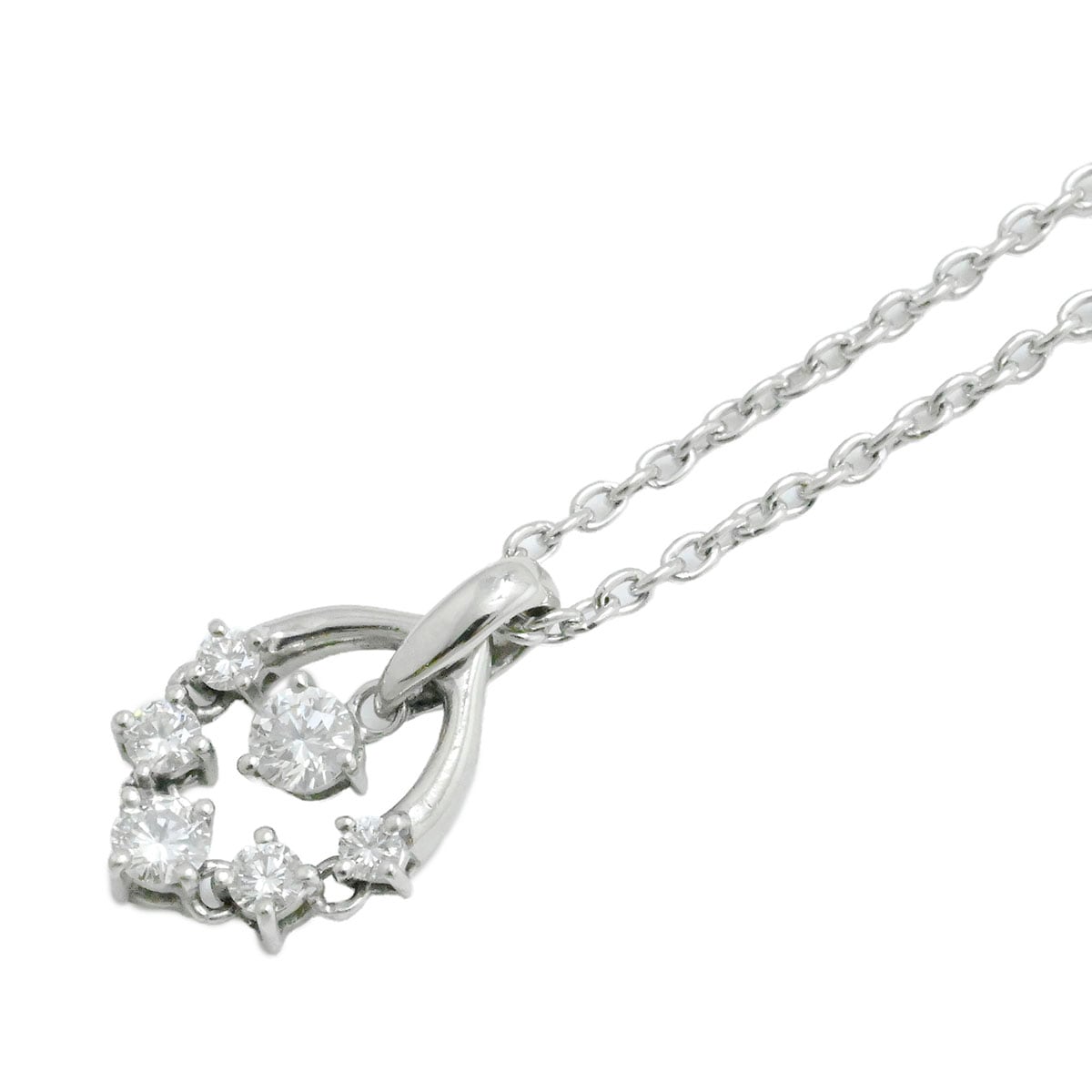 モニッケンダム MONNICKENDAM PT900/850 ダイヤ0.30ct プラチナ ダイヤモンド ネックレス  3952